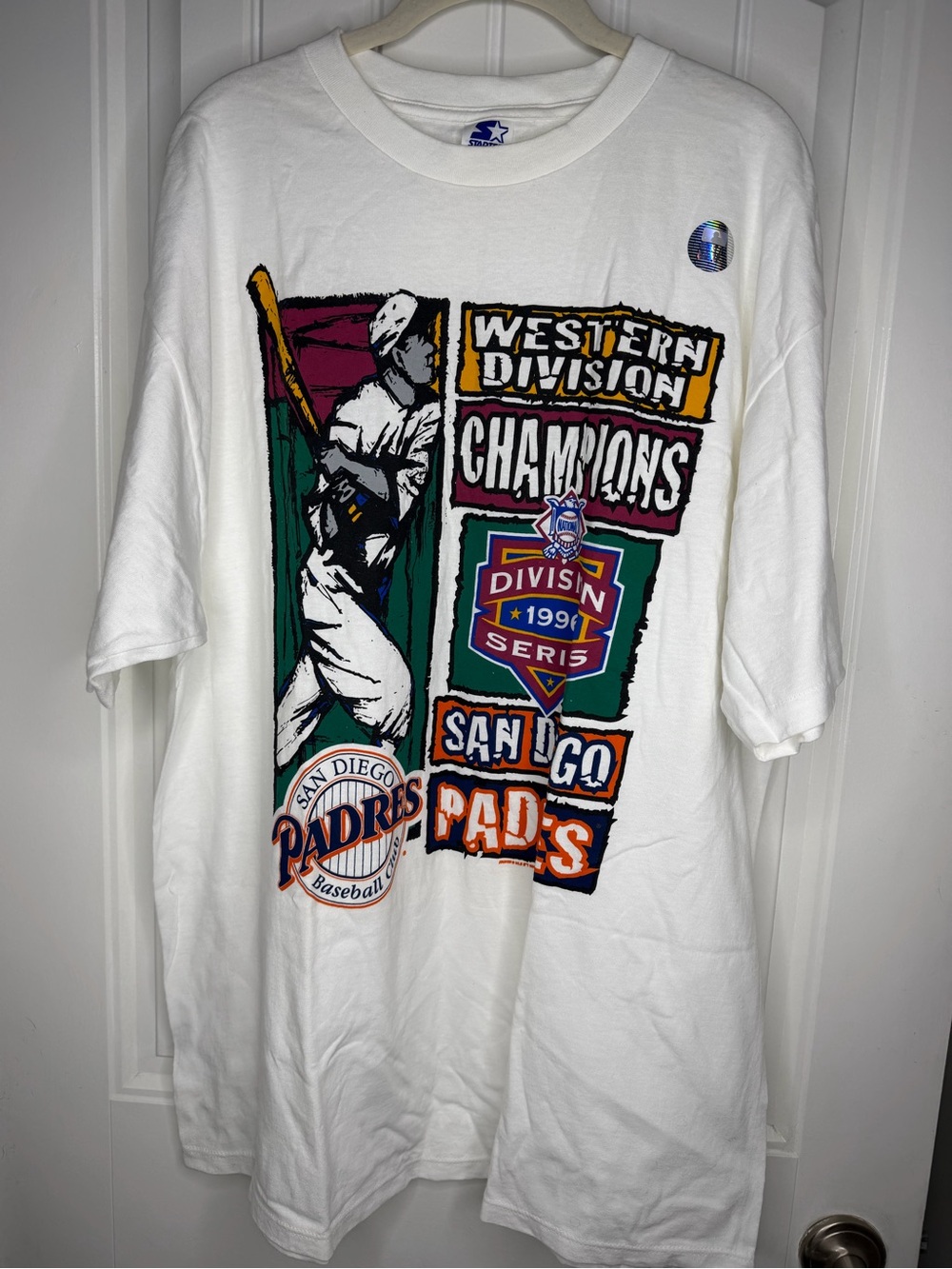 San Diego Padres White Graphic Tee - Western Division Champions